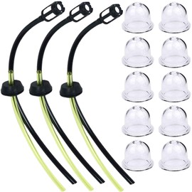 Set of 13 Grass Trimmer Fuel Hoses, 10 Primary Pumps, Replacement Grommets, Fuel Filter Included, Weed Trimmer, Pad