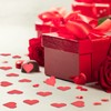 CRAFFANCY 100 Pcs Origami Paper Hearts, Red Double Sided Origami
