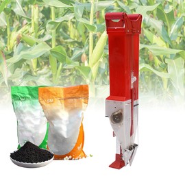 DYRABREST Manual Seeder, Double-Cylinder Handheld Seeding Machine Peanut Corn Bean Planter Household Garden Patio Flower Plant Vegetable Fertilizer Spreader, Outdoor,Small (Manual Seeding)