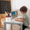 Disnace 2 Cute Bear Pen Holder with 3 Compartments, Desk