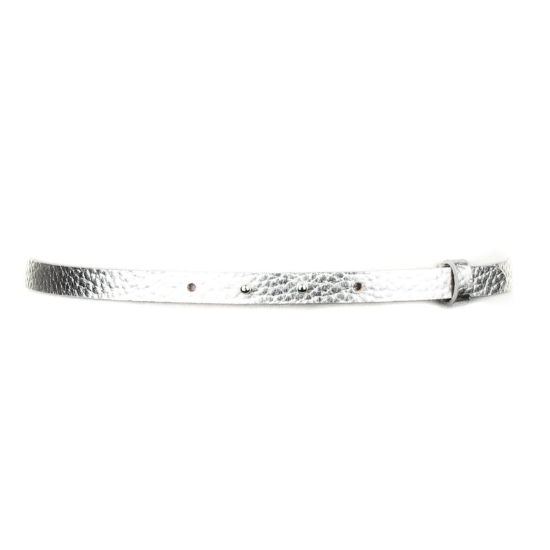 Vanzetti 15 mm Metallic Bow Belt W80 Silver Metallic, Metallic