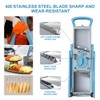 ZTQCSQ Upgraded version Mandoline Slicer for Kitchen &Safe Vegetable Chopper