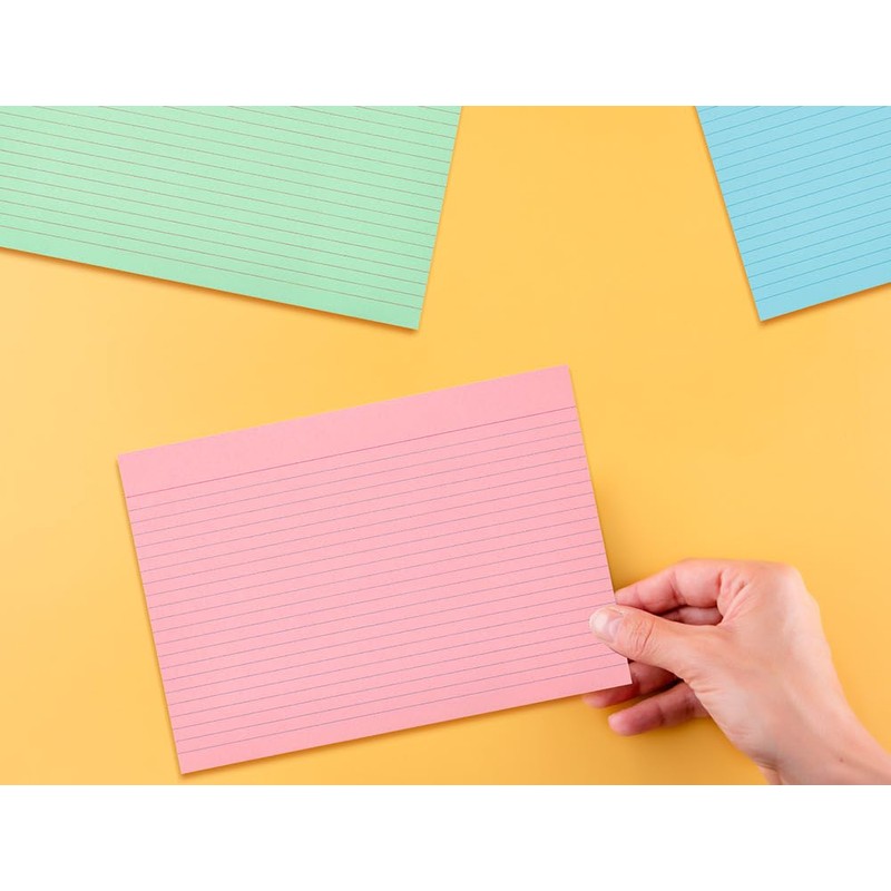 Liderpapel 170gsm Ruled Index Card 125mm x 200mm - Pack