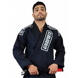 KEIKO SPORTS KeikoSports Summer bjj Gi | Brazilian Jiu Jitsu Gi | Handcrafted in Brazil (Black, A1)
