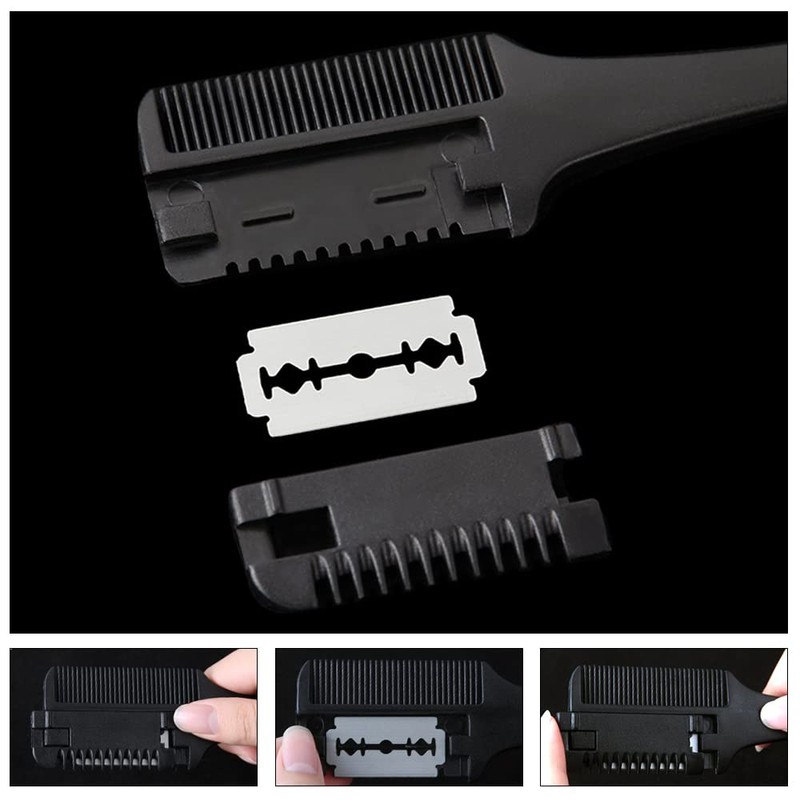 Set of 3 Combs Hair Cutter Comb Shaper Double Sided