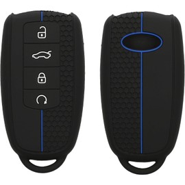 Custodia Coprichiave Compatibile con Chery Omoda C5 / Jaecoo 7 / Tiggo 7 Pro 8 Pro/Arrizo 5 Cover - Copri Telecomando Chiave Auto - Copri Chiavi Macchina nero/blu