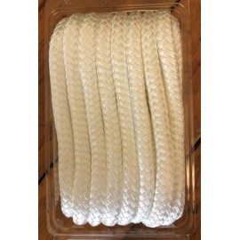 Seachoice Double Braided Boat Marine Nylon Dock Line Rope 5/8" x 25' White 40251