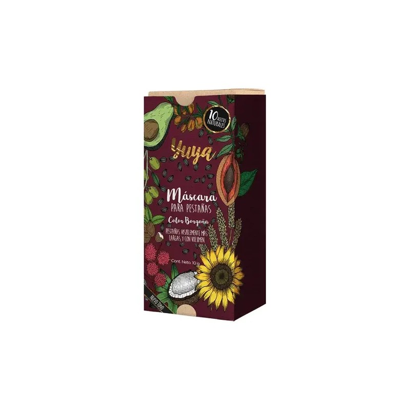 Rimel Yuya Borgoña 10 Aceites Naturales Voluminizador Hipoalergénico