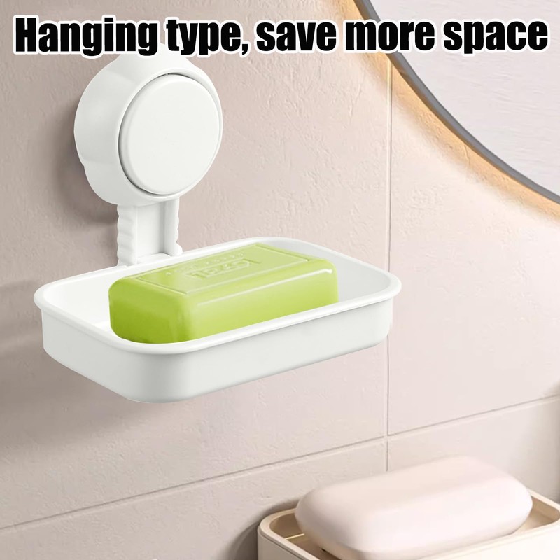 Suction Cup Shower Soap Holder Wall Mounted Max Hold 5KG