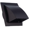 EUROPLAST Ø 100mm / 4'' Cowled Duct Cover with Gravity