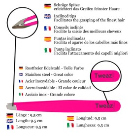 K-Pro TWEAZY Stainless Steel Tweezers Eyebrow Tweezers & Splinters Removal