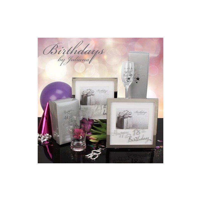 40th Birthday Stars Champagne Flute Glass Gift