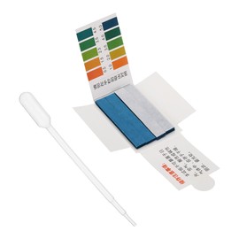PATIKIL PH Test Strips Kit, 5Pcs/400 Strips Kit PH 0.5-5 Litmus PH Balance Testing Paper with 5Pcs Test Droppers for Water Food Soil Acid Alkaline Testing