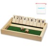 Shut the Box Game 2 Player, Wooden Table Dice Game