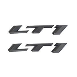 2pack LT1 Emblem 3D Side Door Badges Sticker Letters Nameplate Compatible with 2017-2024 84534516 SS LT1 Black