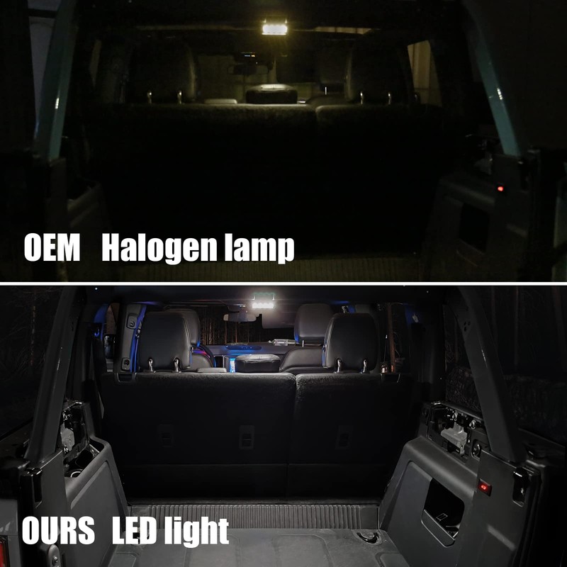 Mabett Rear Ceiling Lights Compatible with Ford Bronco 2021 2022