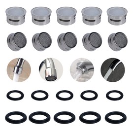 LYWBYZ Faucet Areator,10Pcs Flow Restrictor Plug-In Faucet Aerator Replacement Parts,For Bathroom or Kitchen Sink