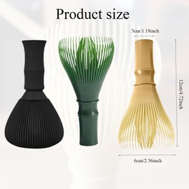 Xinghonyac Matcha Whisk, Easy to Clean Reusable Powder Whisk, Resin Matcha Whisk for Making and Stirring Matcha (Green)