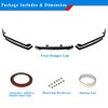 Rolling Gears Gloss Black Front Lip Spoiler Compatible with 2021–2022