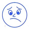 Self Inking Teacher Stamp"Sad Face"