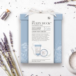 Baylis & Harding The Fuzzy Duck Cotswold Spa White Jasmine & Eucalyptus Calm Luxury Foot Care Gift Set - Vegan Friendly