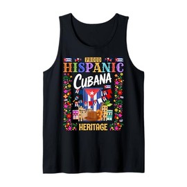 Cuba Flag Outfit Ideas for Women & Herencia Hispana Cubana Tank Top