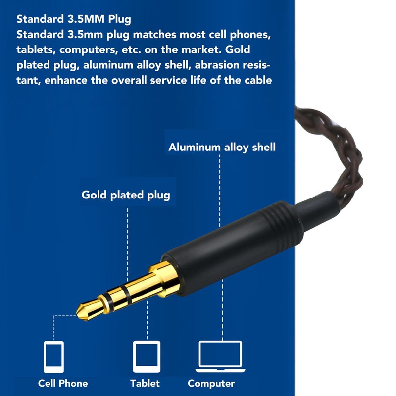 Earphone Cable Replacement for IE100 Pro IE400 Pro IE500 Pro,
