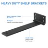 Heavy Duty Shelf Brackets, Floating Shelf Bracket 12 inch 6