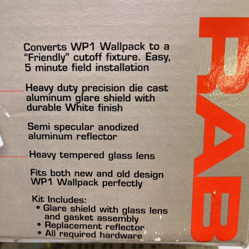 RAB Lighting WP1CORKW White WP1 Wall Pack Cutoff Retrofit Kit