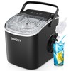 EUHOMY Countertop Ice Maker Machine with Handle, 26.4lbs Per Day,