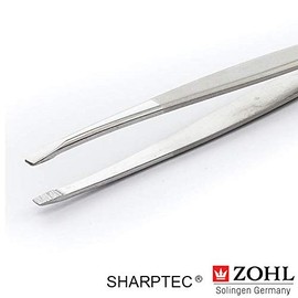 ZOHL Solingen Professional Eyebrow Tweezers Straight Tip - Made in Germany