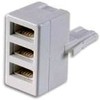 World of Data 3 Way BT Telephone Socket Splitter |