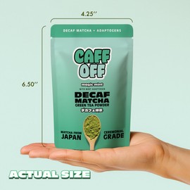 Decaf Mint Matcha Green Tea Powder From Japan – 1.06 oz / 30 g – With Mint Adaptogen- Ceremonial Grade & Sugar-Free – No Fillers or Milk Powders – Naturally Decaffeinated Without Chemicals – Tested for Heavy Metals – First Harvest, Shade-Grown & Caffeine-Free Matcha Powder