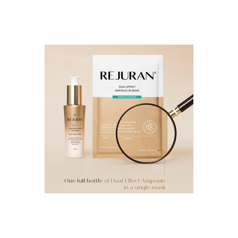 REJURAN Dual Effect Ampoule Mascarilla para Firmeza y Radiancia con