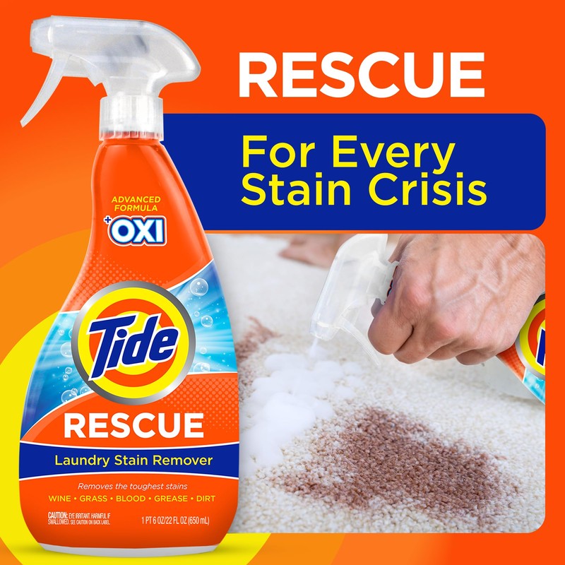 Tide Laundry Stain Remover Spray with Oxi, Travel Stain Remover