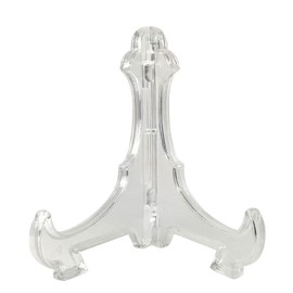Wanizo S2.5 Dish Stand (for 3.5 - 4.7 inches (9 - 12 cm) Plates, Mini Easel, Can Batch Stand, Card Stand, Dish Stand, Photo Stand, Cup Stand, Tile Art, Coaster, Plate Stand, Made in Japan (S2.5 Transparent, 1 Piece)