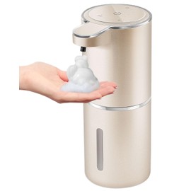 Gotofine Automatic Foaming Soap Dispenser,4-Level Adjustable Foam, Wall Mount,USB Rechargeable,12.8oz/ 380ml,Touchless Hand & Dish Soap Dispenser for Bathroom, Kitchen,Hotel, Restaurant