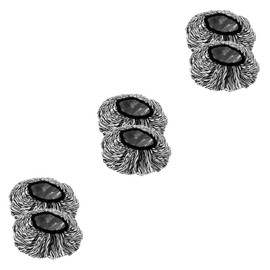 VICASKY 3sets Tin Foil Hair Dye Caps Deep Conditioning Shower Caps for Salon Heat Treatments Portable Hair Care Accessories 2pcs*3