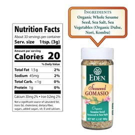 Eden: Organic Seaweed Gomasio, 3.5 oz (Pack Of 2)