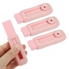 M&G 4 Pack Erasers, Pink Sliding Retractable Eraser Push Pull