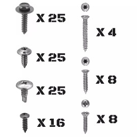 GM Replacement 1984-1996 C4 Corvette Interior Exterior Molding Engine Bay Trim SCREW KIT GM OEM