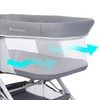 Baby Trend Quick-Fold 2-in-1 Rocking Bassinet, Shadow Stone Gray