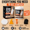 Wood Filler, Paintable & Sandable White Wood Putty for Hole