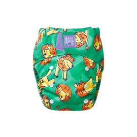 Bambino Mio, Revolutionary Reusable Nappy - Sustainable, Washable, Chemical-Free Eco Nappy from Newborn to Toddler (Roar)
