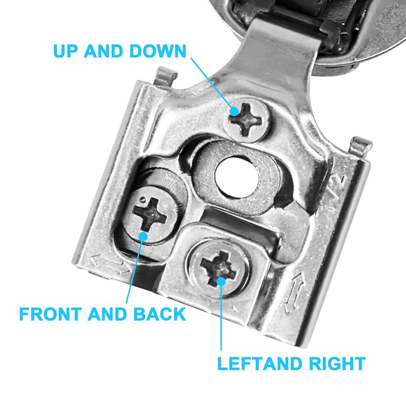 Redunest 1/2 Inch Overlay Soft Close Cabinet Hinges, 20 Pack