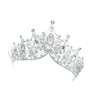 FOMIYES 2pcs Silver Decorative Crown Wedding Hairband Rhinestones Easy Wear
