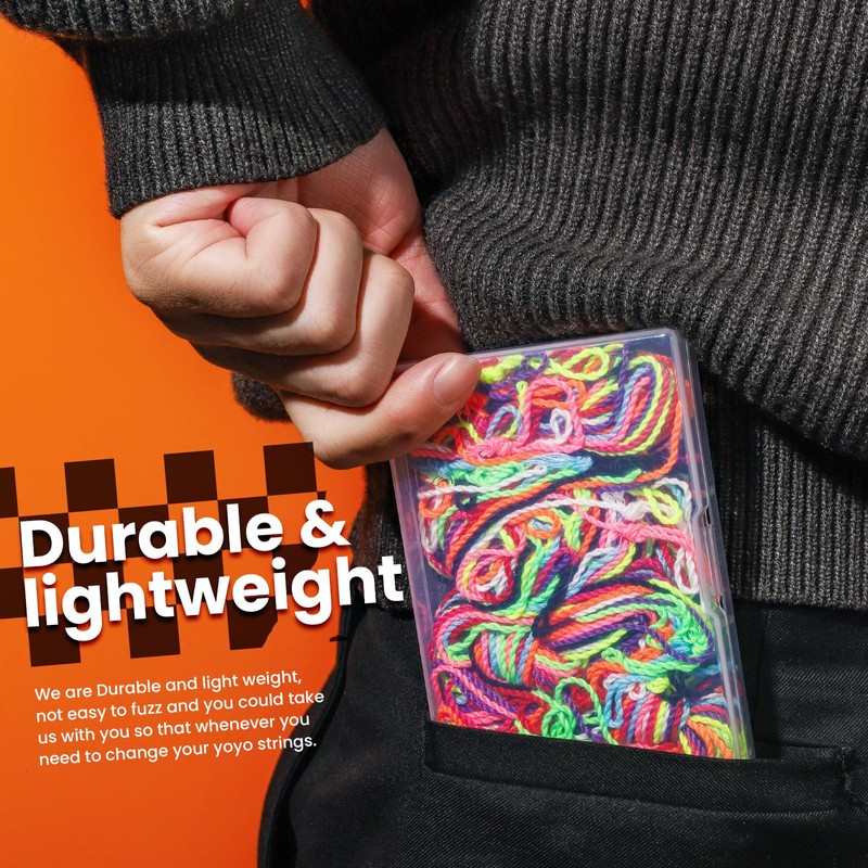 HNYYZL Yoyo String,30 Professional Polyester yo yo strings replacement,10 color