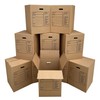 Uboxes Moving Boxes with Handles, 10 Premium Large, 18 x