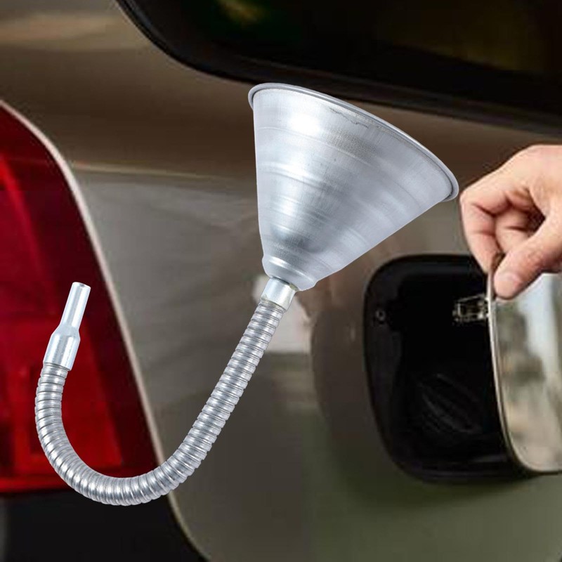 Okiyakusama Oil Funnel Long Neck Funnel Metal Funnel for Fuel