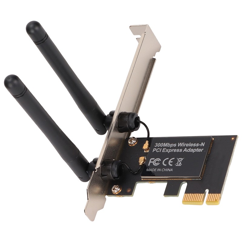 PCIe WIFI Card 11N Technology 2 Gain Antennas 802.11b/g/n 300Mbps